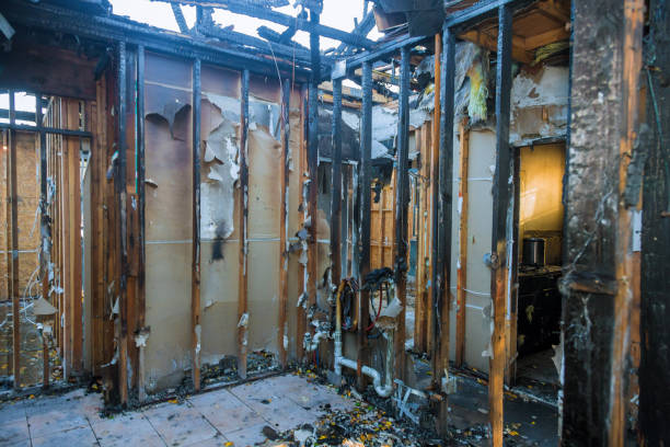 Professional Fire Damage Removal technician working in White House, TN